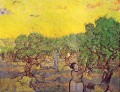 Olive Grove with Picking Figures Vincent van Gogh